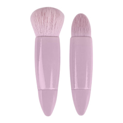 LMLTOP Travel Makeup Fluffy Loose Powder Brush  Purple  2-Pack  SY611
