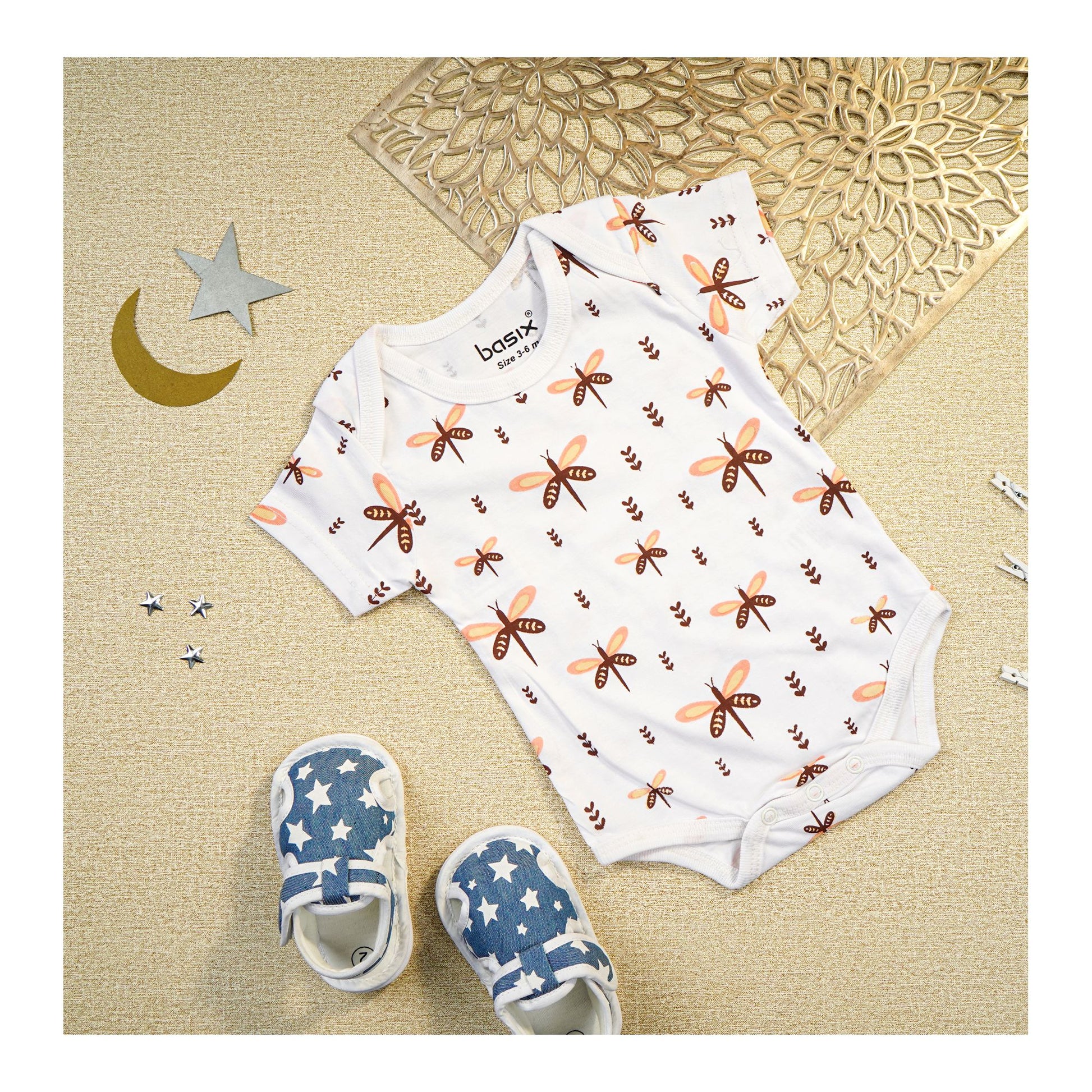 Basix Infant Short Sleeves Bodysuit, 6017