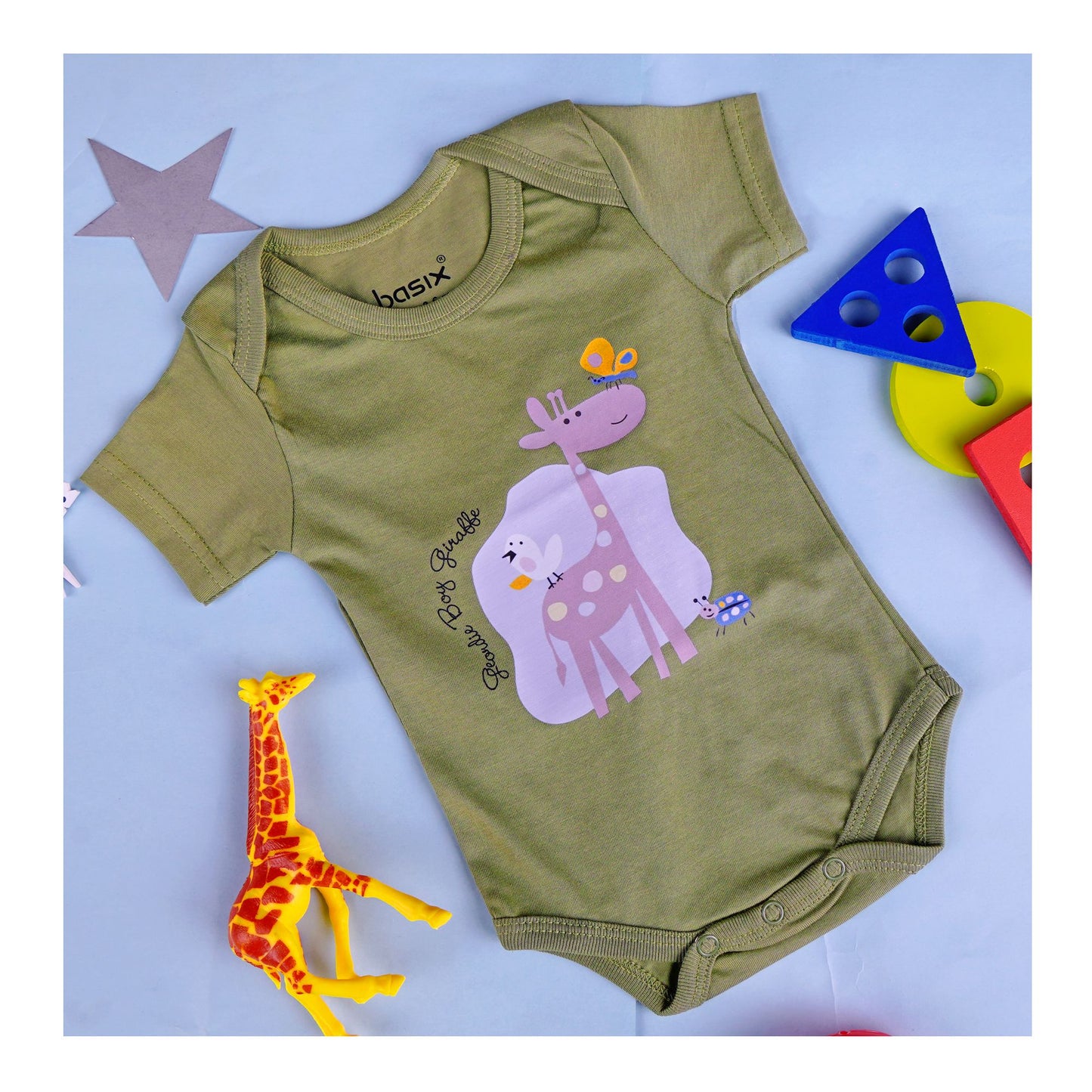 Basix Infant Short Sleeves Body Suit, 5998