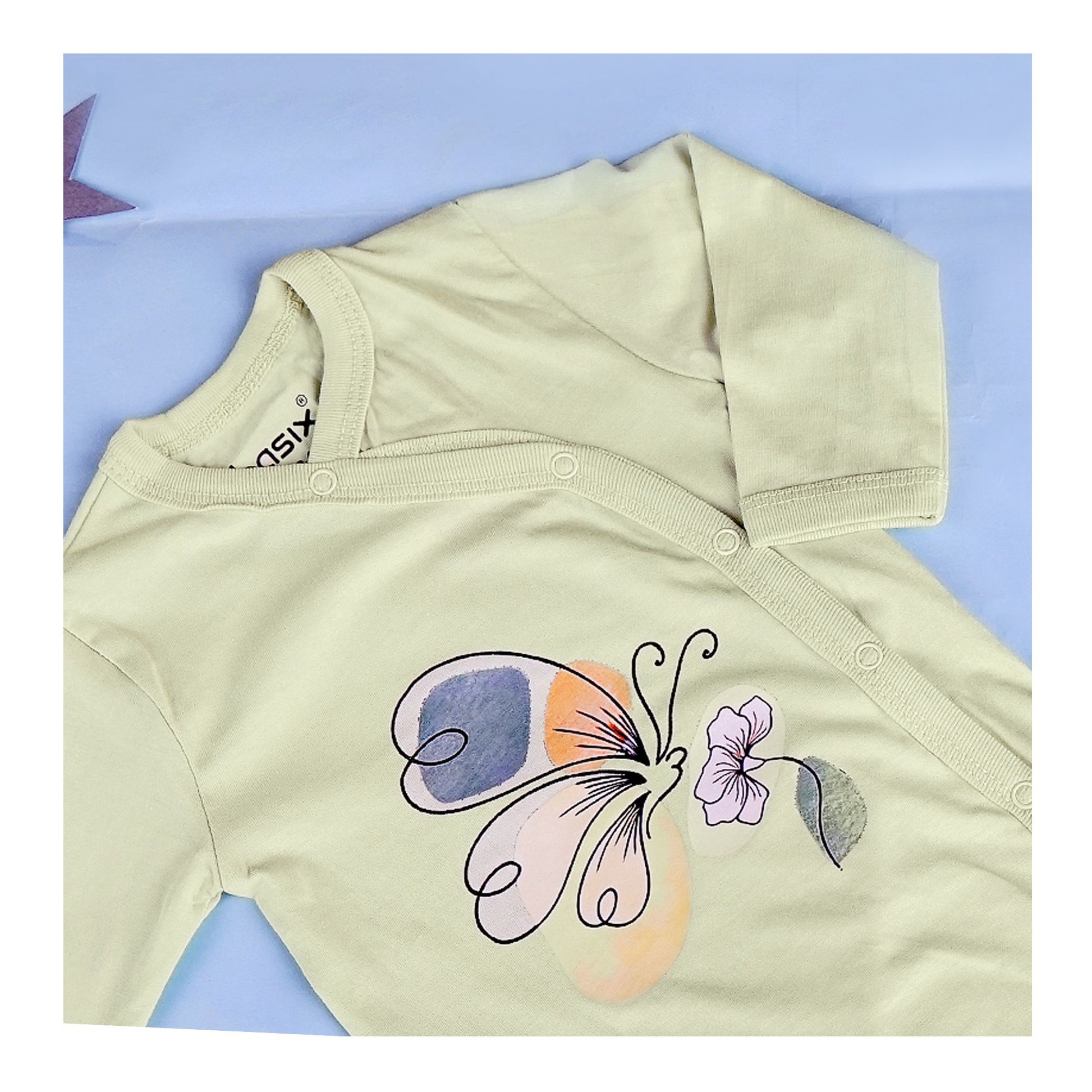 Basix Infant Cross Button Sleeping Suit, 6025