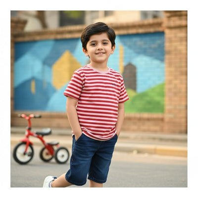 Basix Boys Crew Neck Top  6036