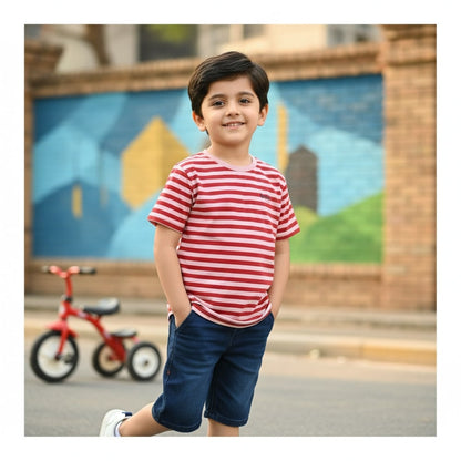 Basix Boys Crew Neck Top, 6036