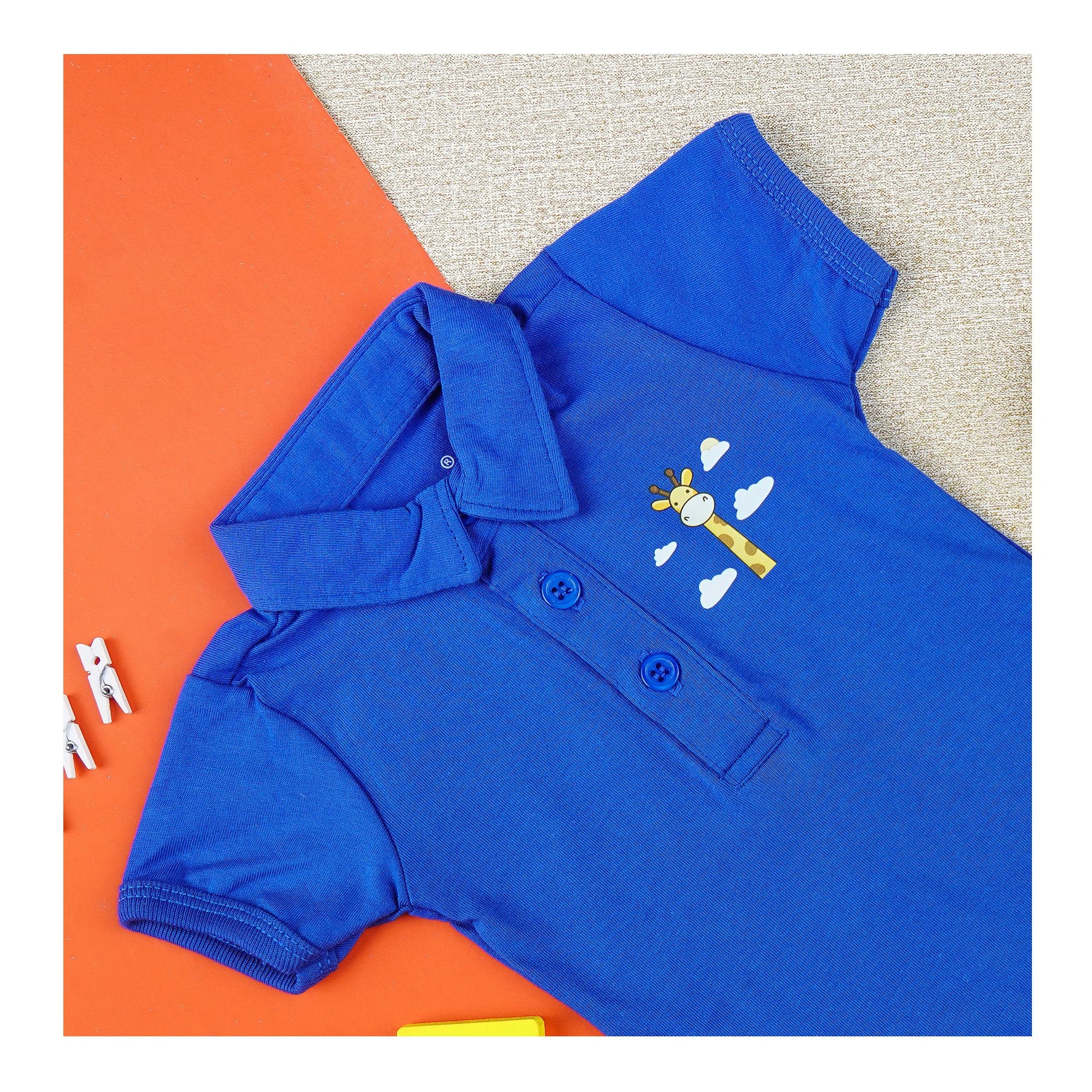 Basix Infant Short Sleeves Bodysuit with Collar, 5953