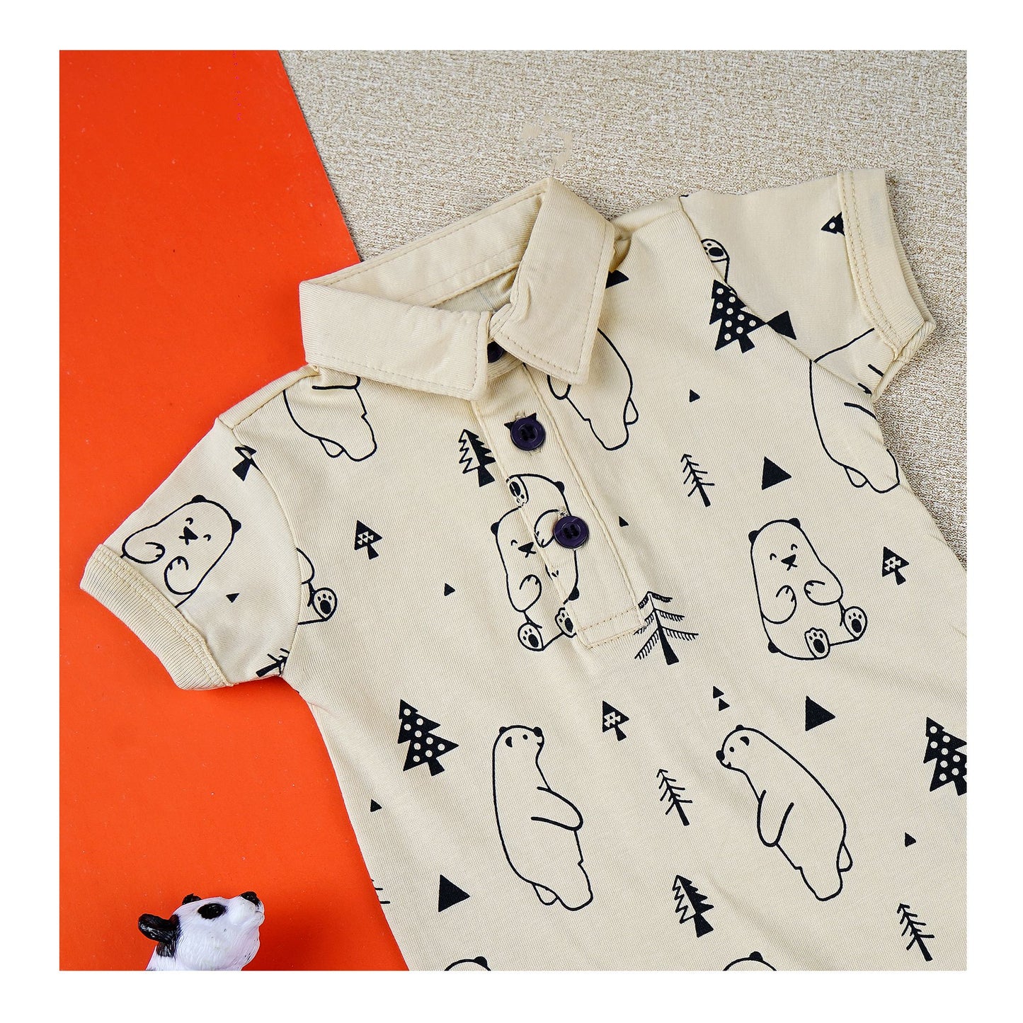 Basix Infant Polo Romper, 6000