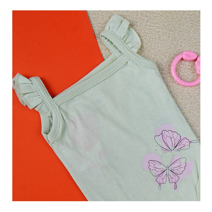 Basix Infant Sleeveless Frill Bodysuit, 6016