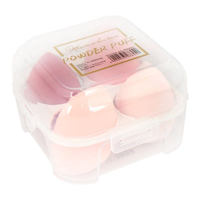 Lameila Makeup Puff & Blender Sponge Set  Pink Multi  4-Pack  PDD005