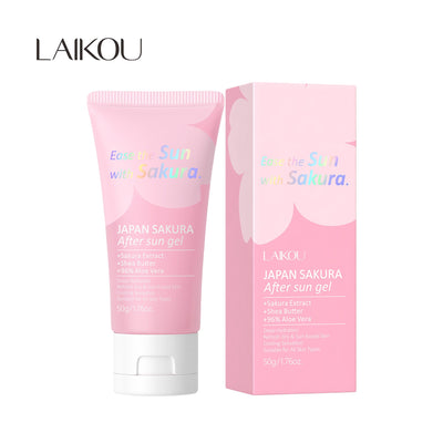 Laikou Japan Sakura After Sun Gel  Deep Hydration  For All Types Of Skin  50g  LK97732A