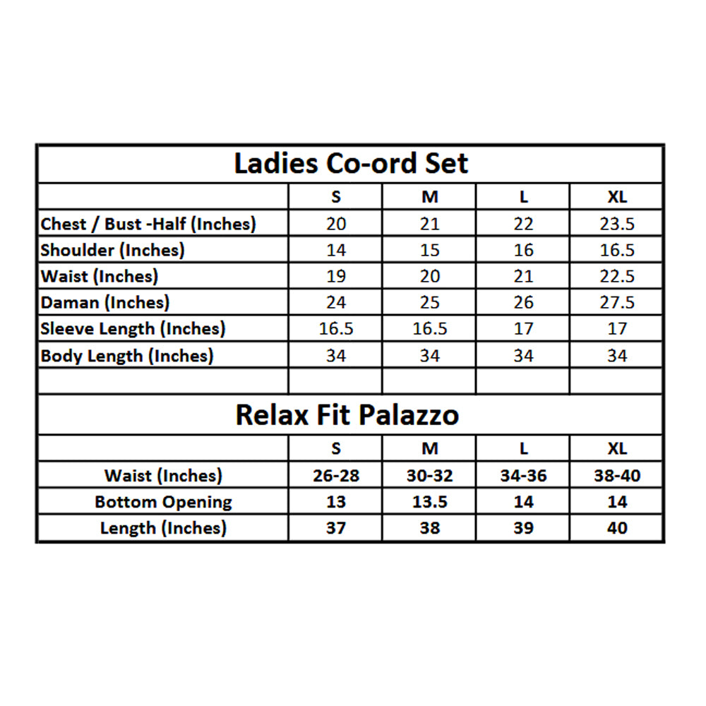 Basix Women's Black & Beige Wrinkle Free Fabric Relax Fit Fusion, Co-Ord Set, CORD-113