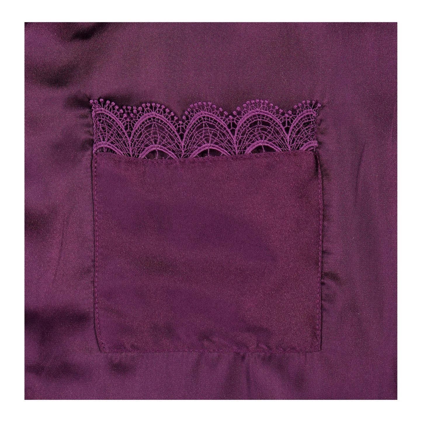 Basix Women's Purple Full Sleeves Shirt & Trouser With Lace, 2-Piece, SW-120
