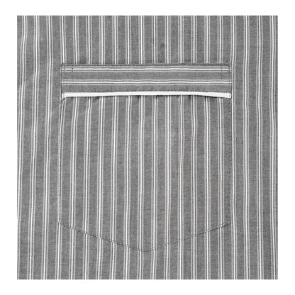 Basix Men's Grey & White Stripes Short Sleeves Loungewear, 2-Piece Set, LW-833