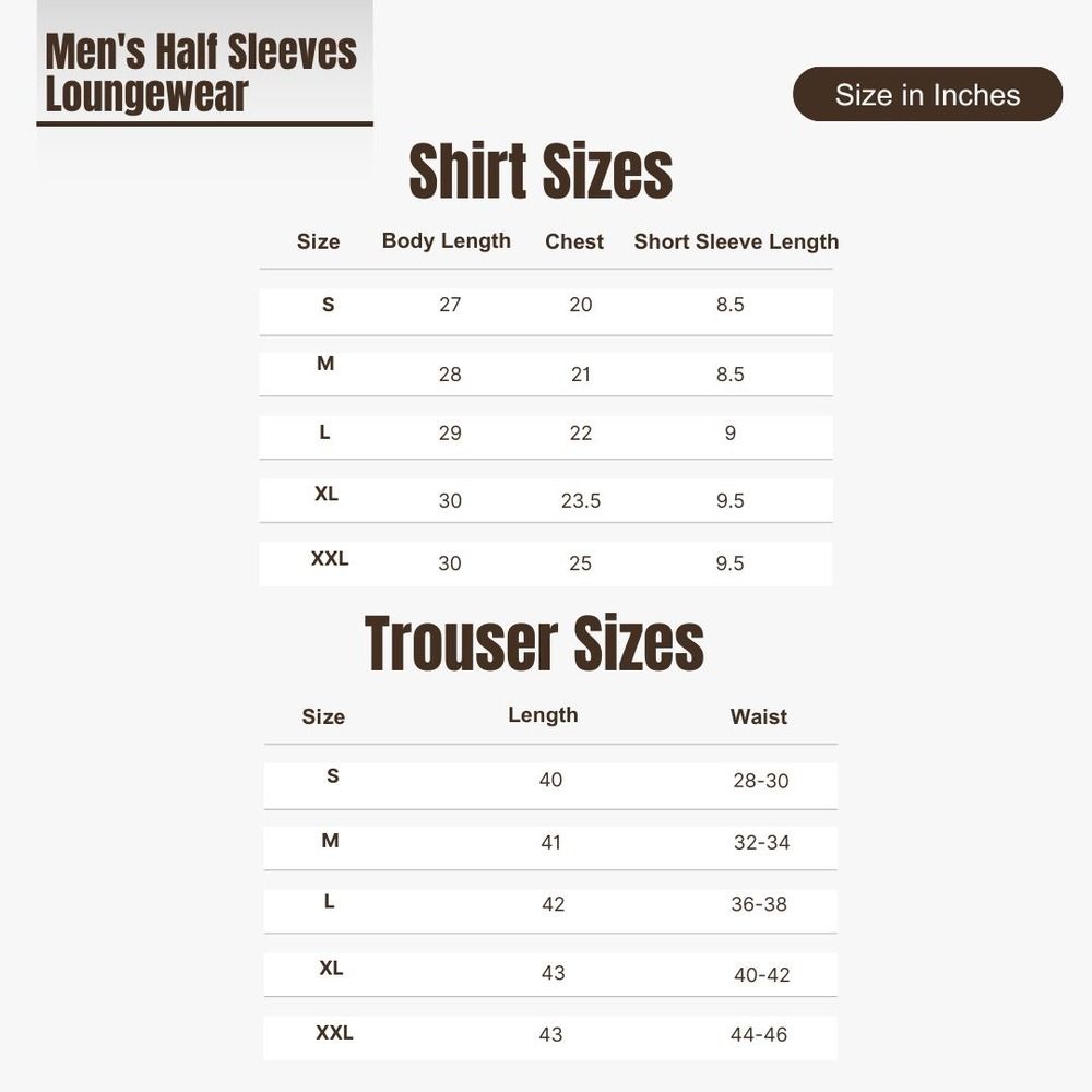 Basix Men's Grey & White Stripes Short Sleeves Loungewear, 2-Piece Set, LW-833