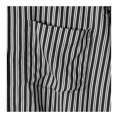 Basix Women's Black & White Striped Western Shirt With Plain Black Palazzo, LWD-101