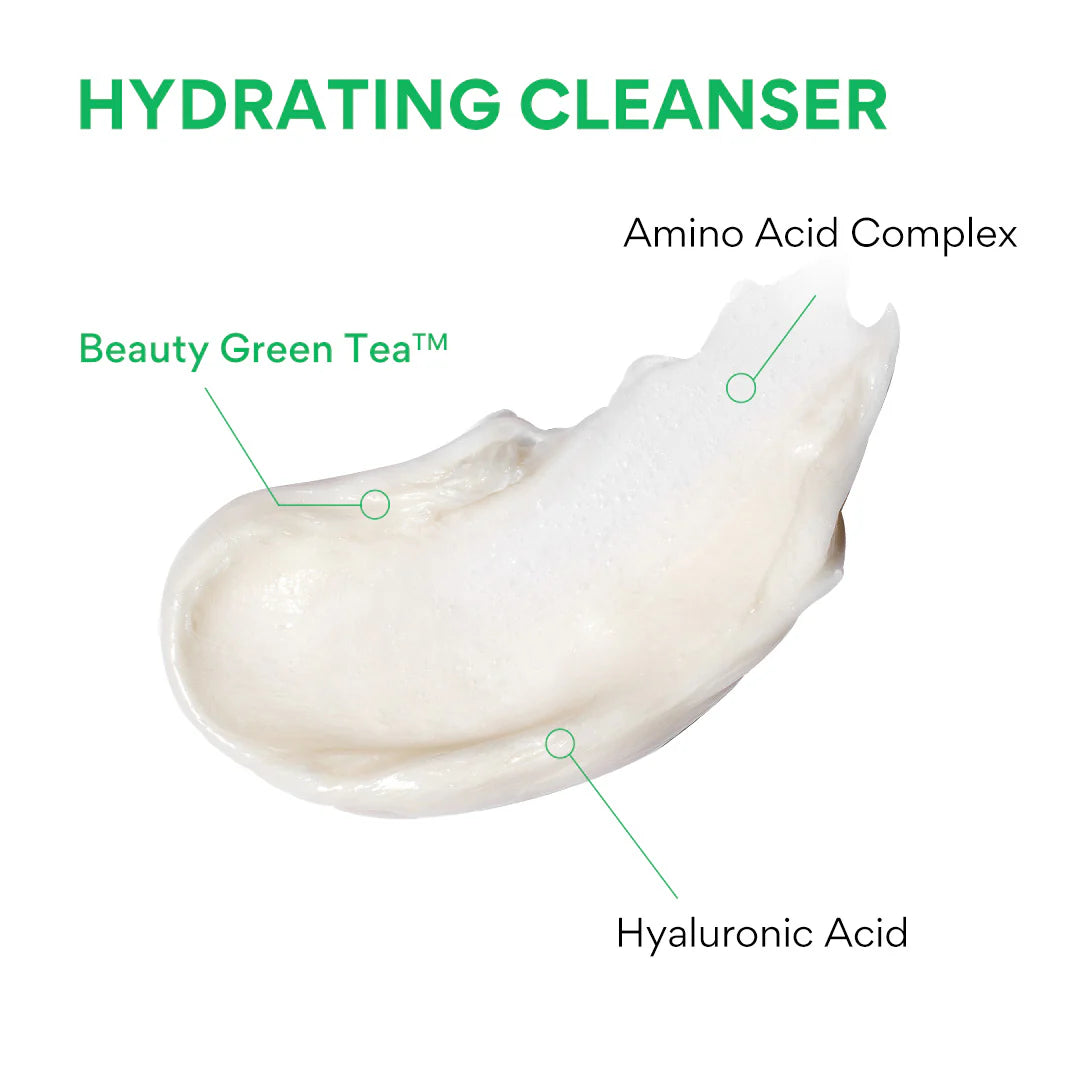 Innisfree Hydrating Cleansing Foam, Vegan, Green Tea + Amino Acid, For Hydrating & Moisturizing, 150g