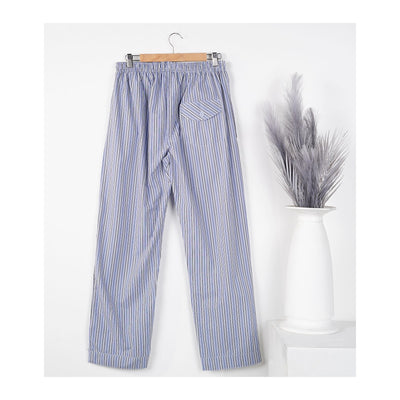 Basix Men's Stripped Trouser, Sky Blue, Dark Blue & Black, MT-939