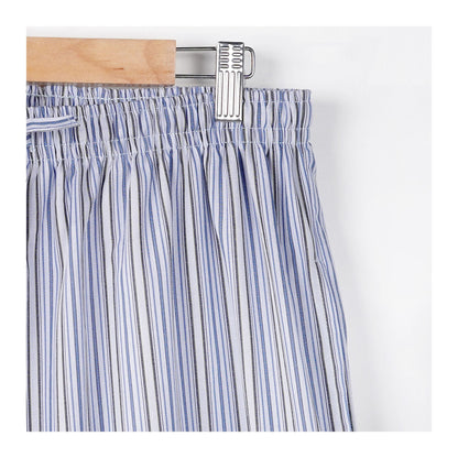 Basix Men's Stripped Trouser, Sky Blue, Dark Blue & Black, MT-939