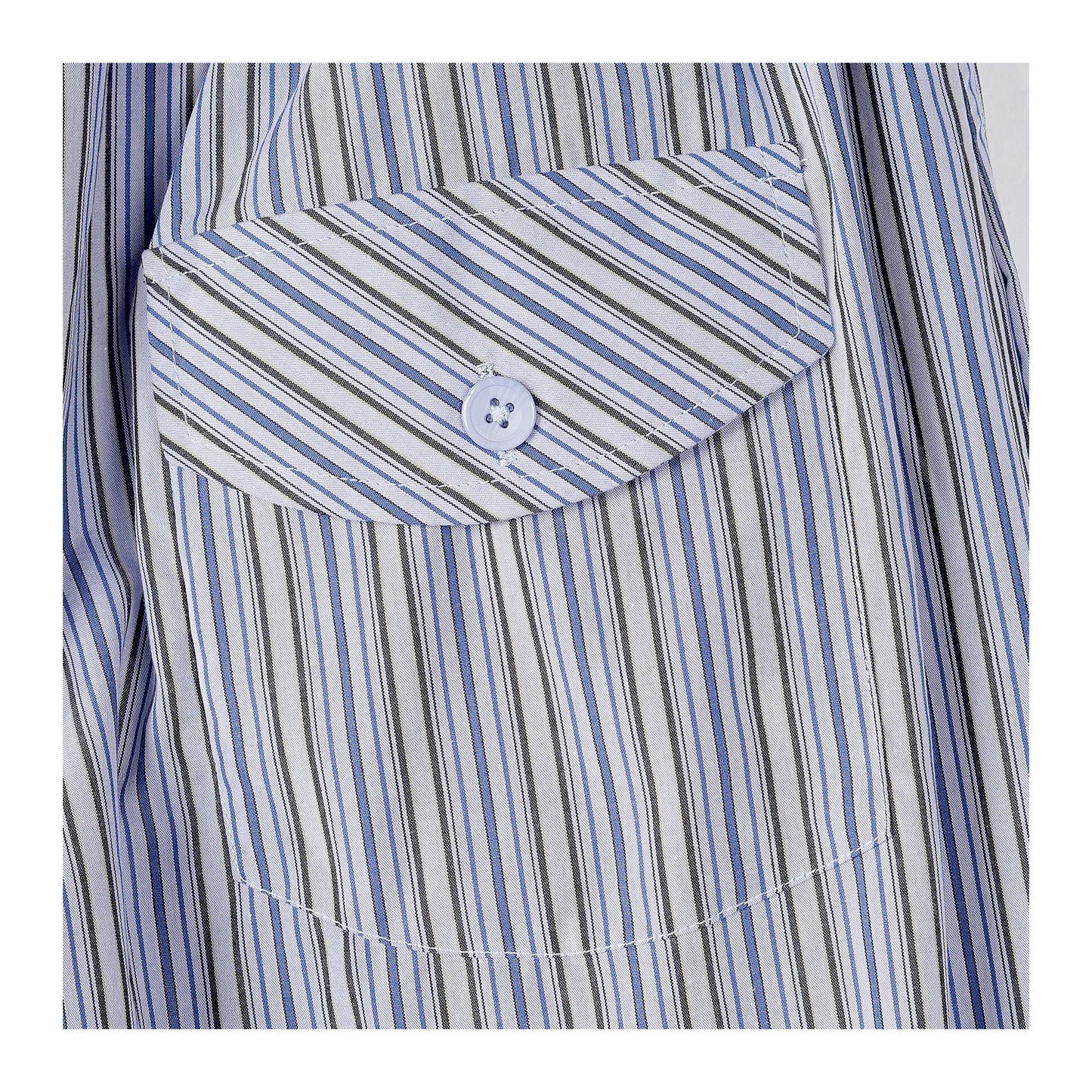 Basix Men's Stripped Trouser, Sky Blue, Dark Blue & Black, MT-939