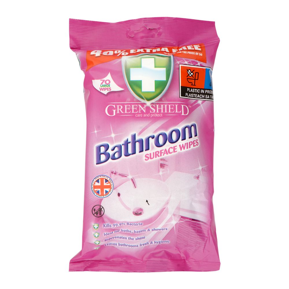 Greenshield Bathroom Wipes 70's 12 x 70's