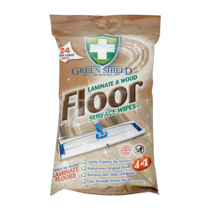 Greenshield Laminate & Wood Floor Wipes 12 x 24's