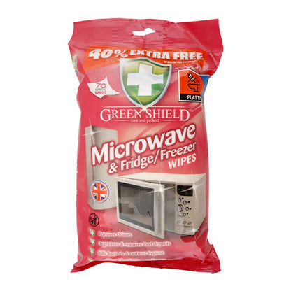 Greenshield Microwave & Fridge Freezer Wipes 70's 12 x 70's