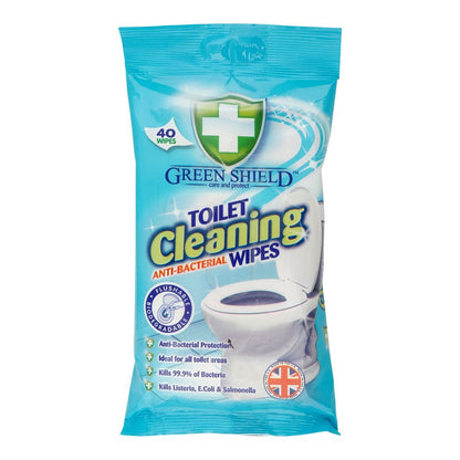 Greenshield Toilet Cleaning Wipes 24 x 40's