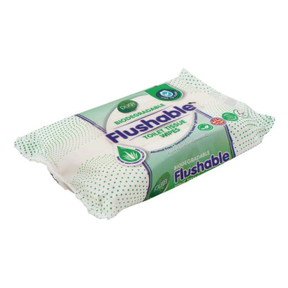 Pure Flushable Toilet  Tissue Wipes 40