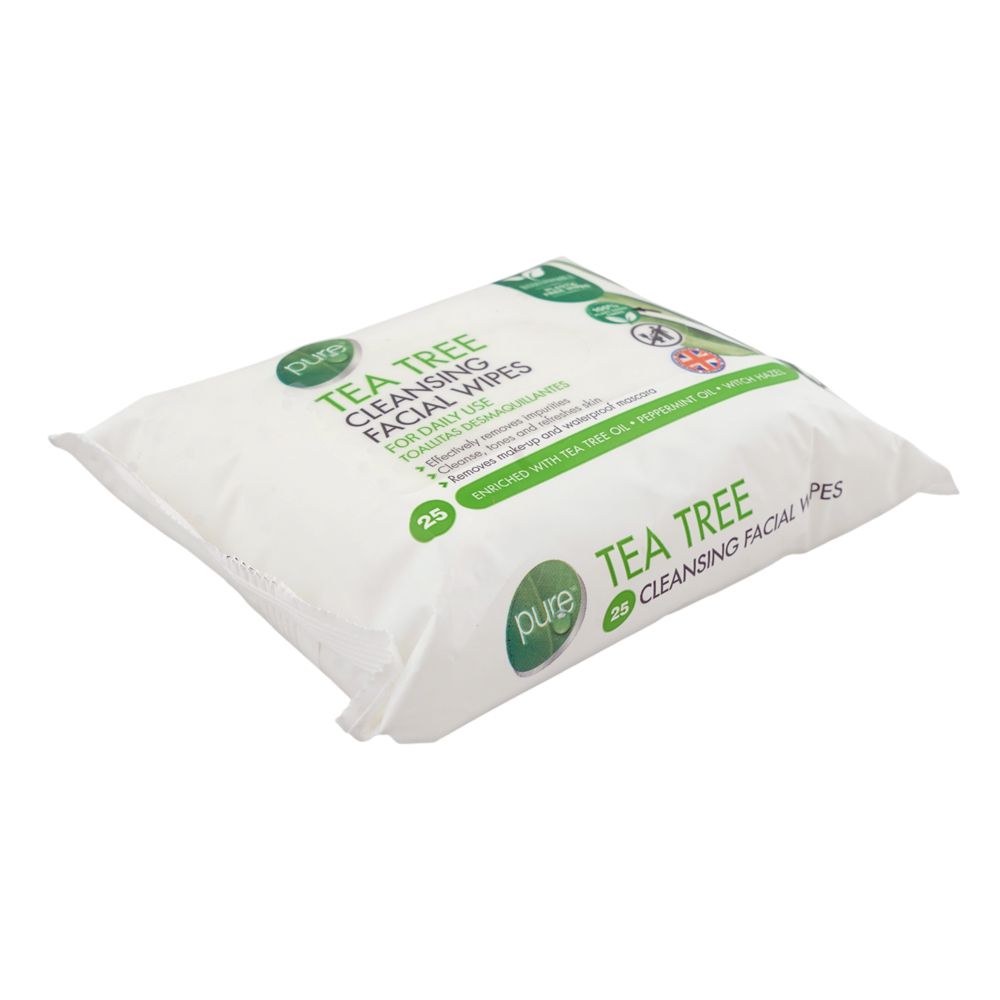 Pure Tea Cleansing Facial Wipes 25