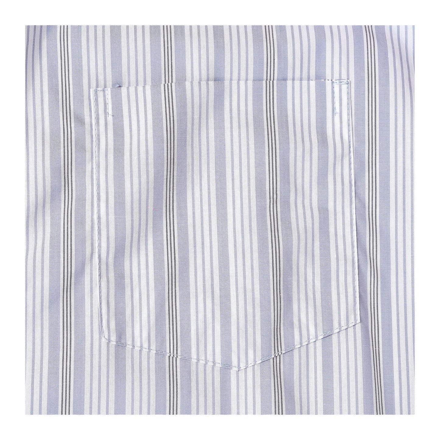 Basix Men's Stripes Short Sleeves Loungewear, 2 Piece Set, White & Steel Grey, LW-836
