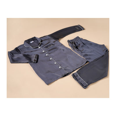 Basix Women's Full Sleeves Shirt & Trouser, 2 Piece Set, Charcoal Grey, SW-127