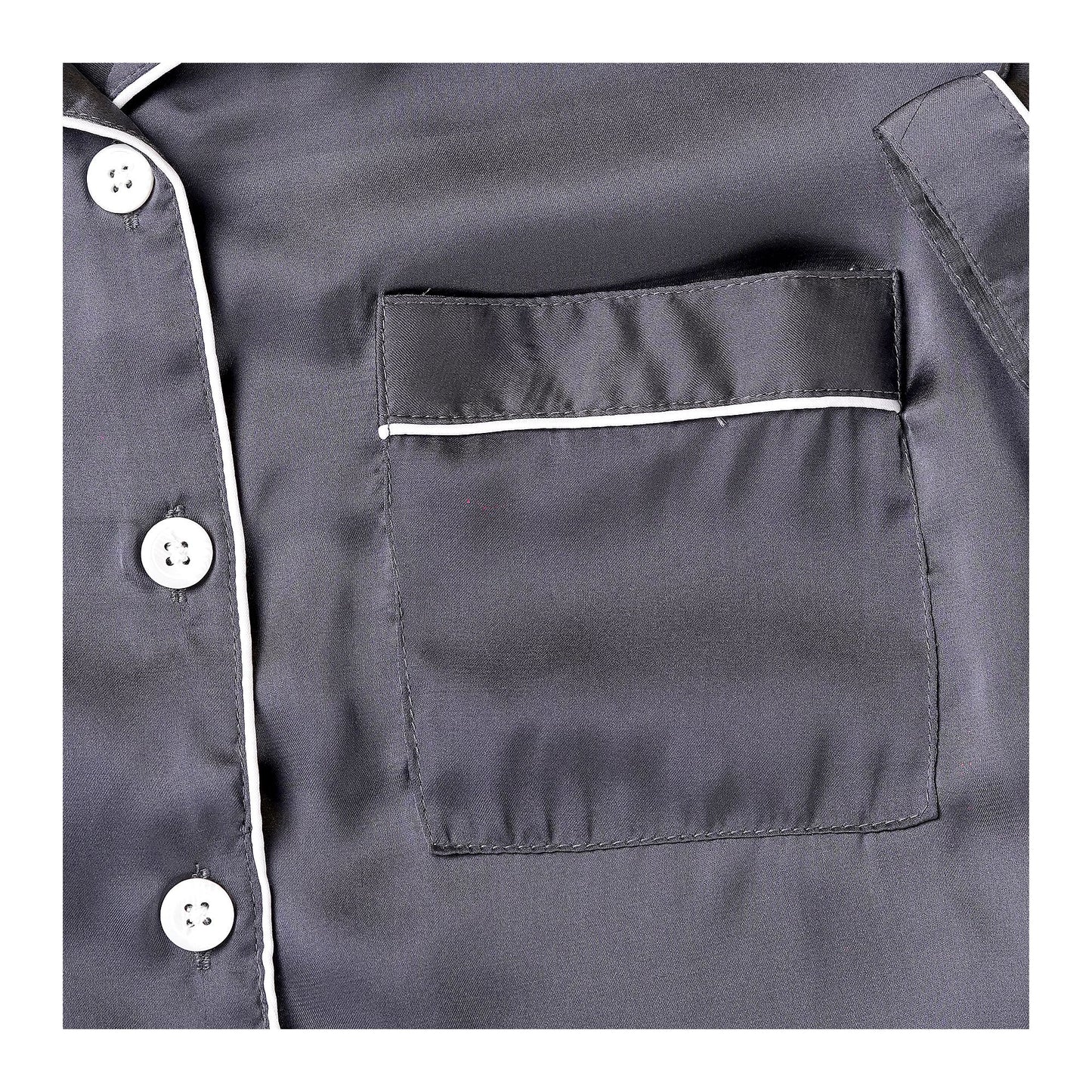 Basix Women's Full Sleeves Shirt & Trouser, 2 Piece Set, Charcoal Grey, SW-127
