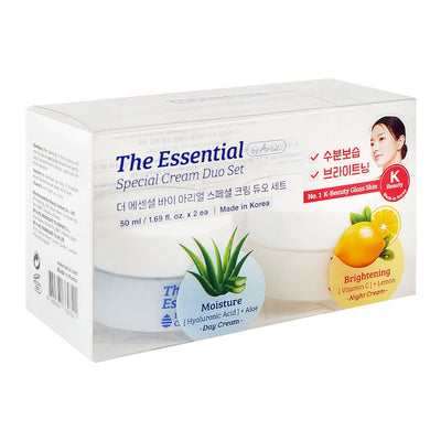 Ariul The Essential Special Cream Duo Set Day + Night Cream, For Hydration & Brightening Skin, 2 X 50ml