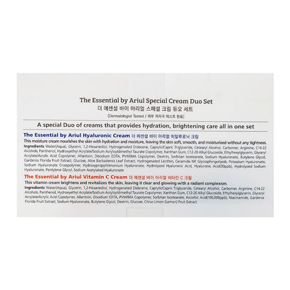 Ariul The Essential Special Cream Duo Set Day + Night Cream, For Hydration & Brightening Skin, 2 X 50ml