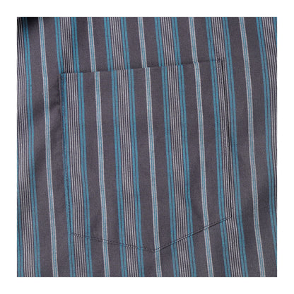 Basix Men's Stripes Short Sleeves Loungewear, 2 Piece Set, Black &amp; Sea Green, LW-840