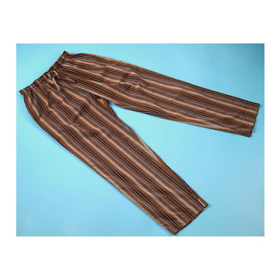 Basix Men's Stripes Trouser, Chocolate Brown & Black, MT-948
