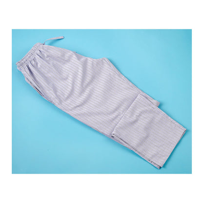 Basix Men's Stripes Trouser, Sky Blue &amp; White, Cotton, MT-949