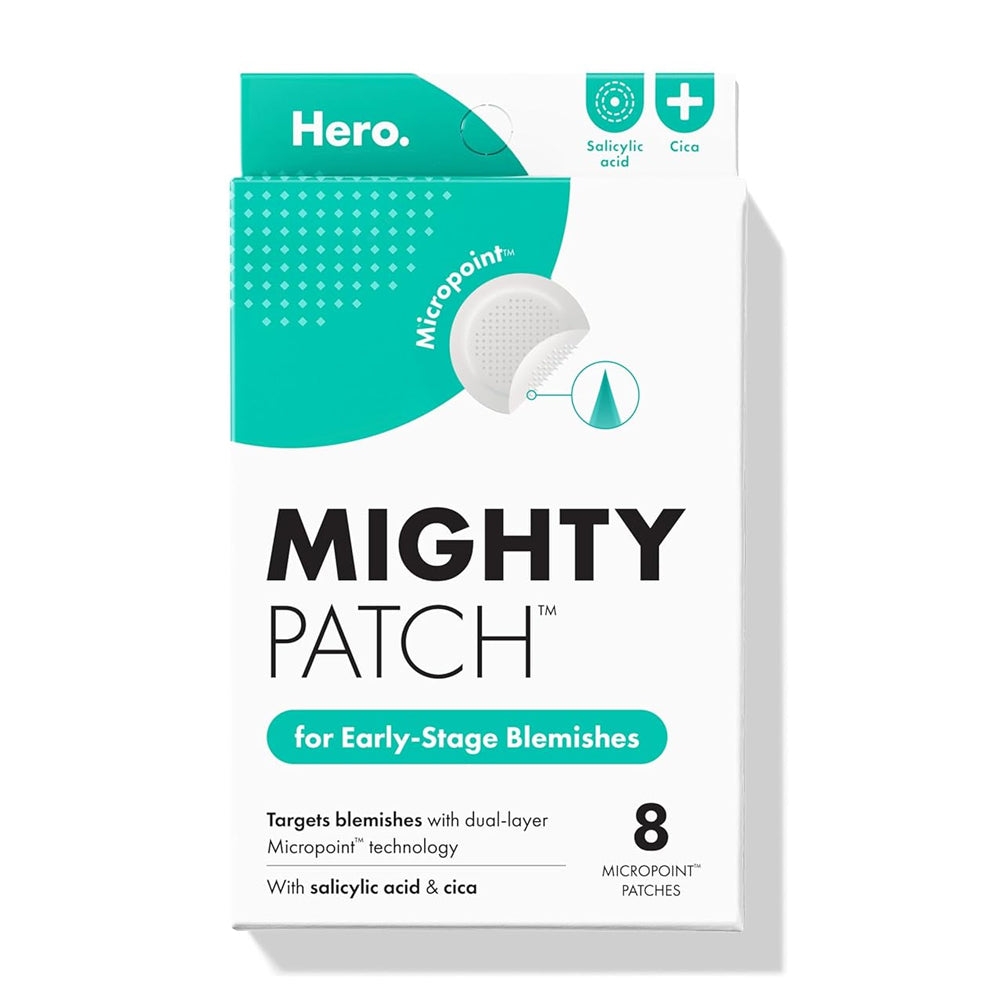 Hero Cosmetics Micropoint Pimple Patch  Salicylic Acid  Cica  For Acne-Prone Skin  8-Pack