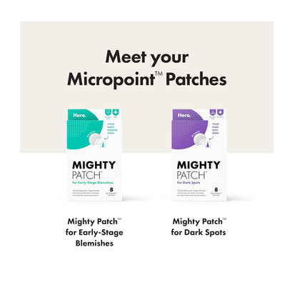 Hero Cosmetics Micropoint Pimple Patch  Salicylic Acid  Cica  For Acne-Prone Skin  8-Pack
