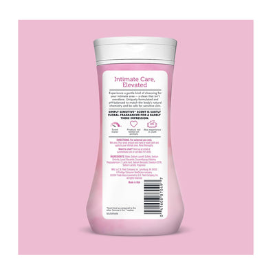 Summer's Eve 7-In-1 Simply Sensitive Feminine Cleansing Wash  Daily Intimate Wash  Dyes & Paraben Free  For Sensitive Skin