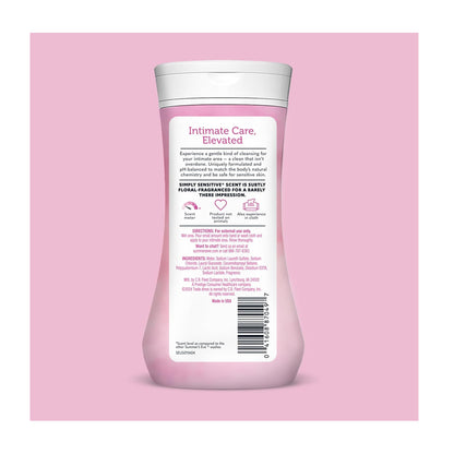 Summer's Eve 7-In-1 Simply Sensitive Feminine Cleansing Wash  Daily Intimate Wash  Dyes & Paraben Free  For Sensitive Skin