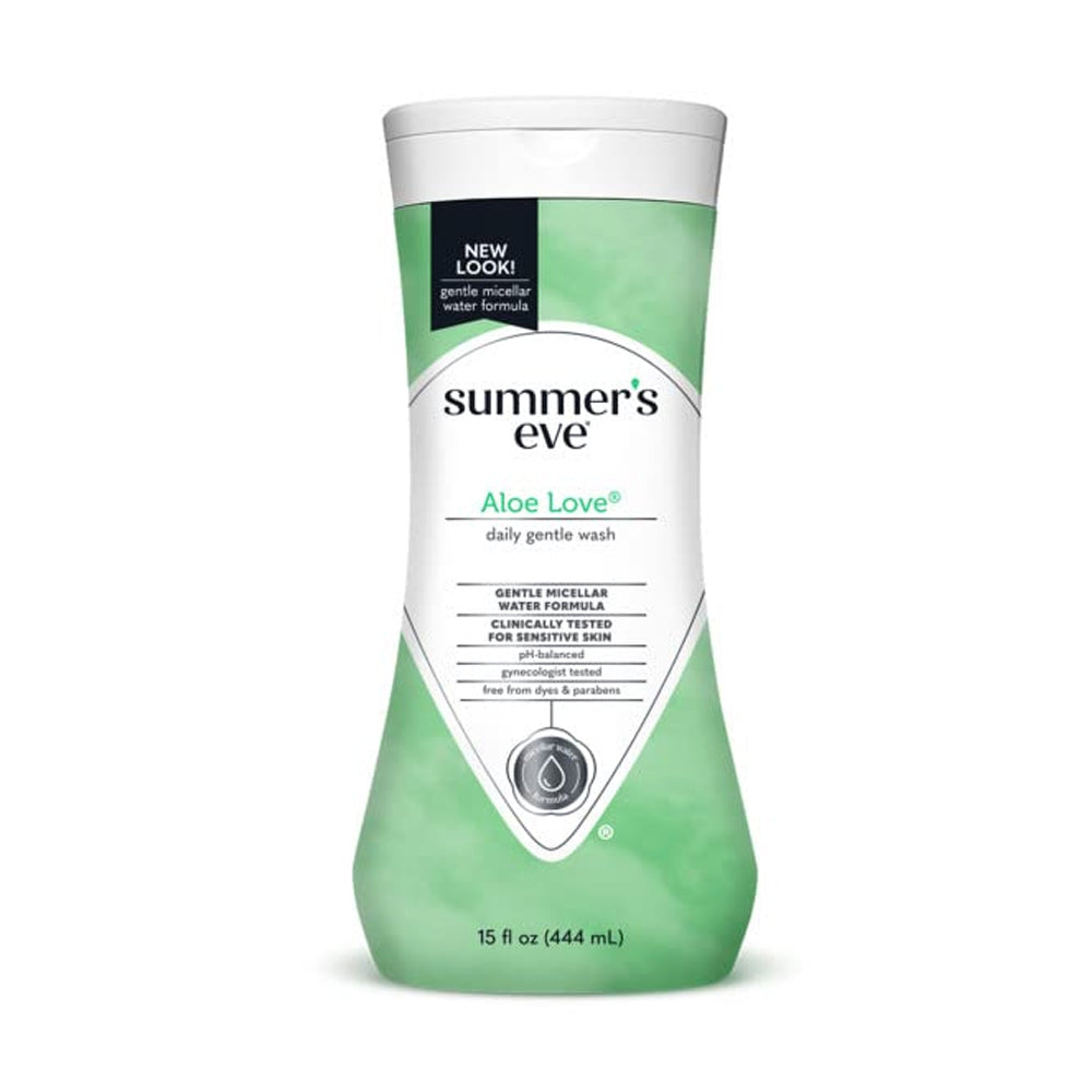 Summer's Eve Aloe Love LOVE Cleansing Wash  For Sensitive Skin  444ml