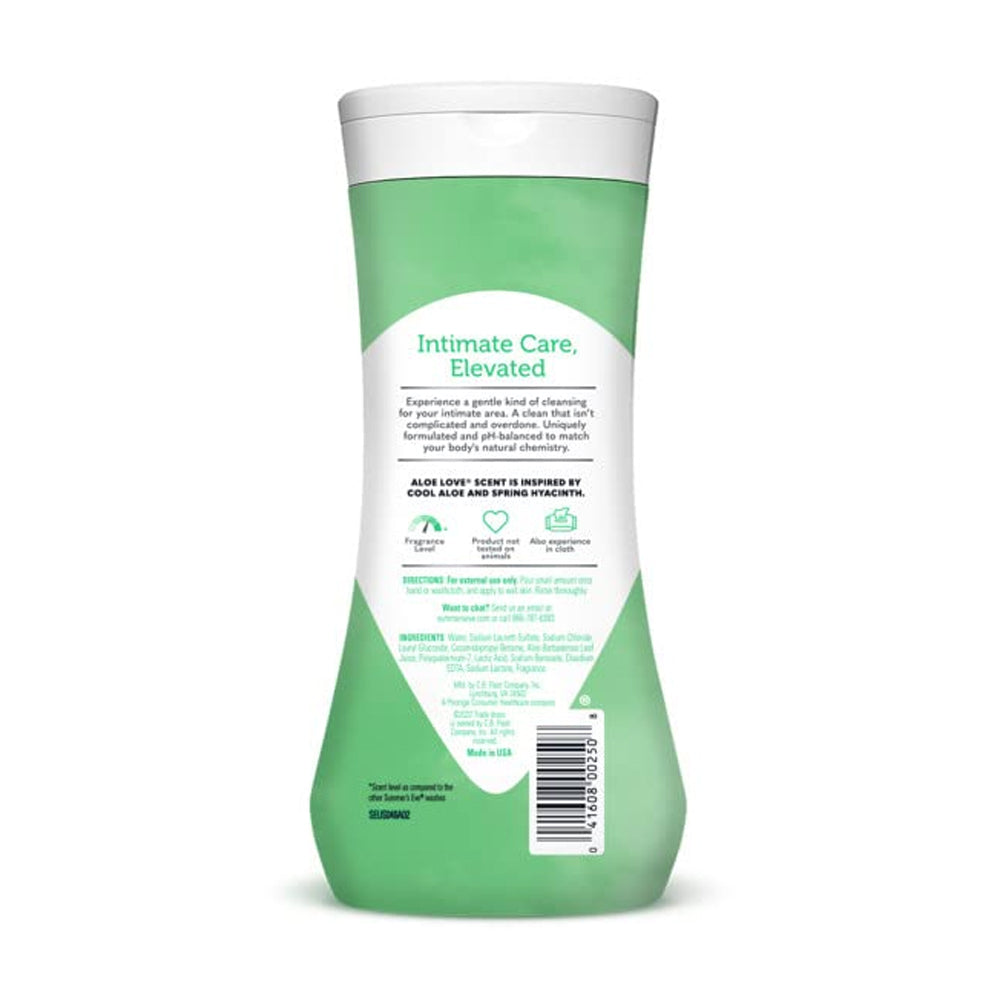 Summer's Eve Aloe Love LOVE Cleansing Wash  For Sensitive Skin  444ml