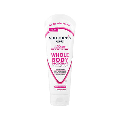 Summer's Eve Simply Sensitive Ultimate Odor Protection Whole Body Deodorant  Vitamin E  Shea Butter  For Sensitive Skin  89ml