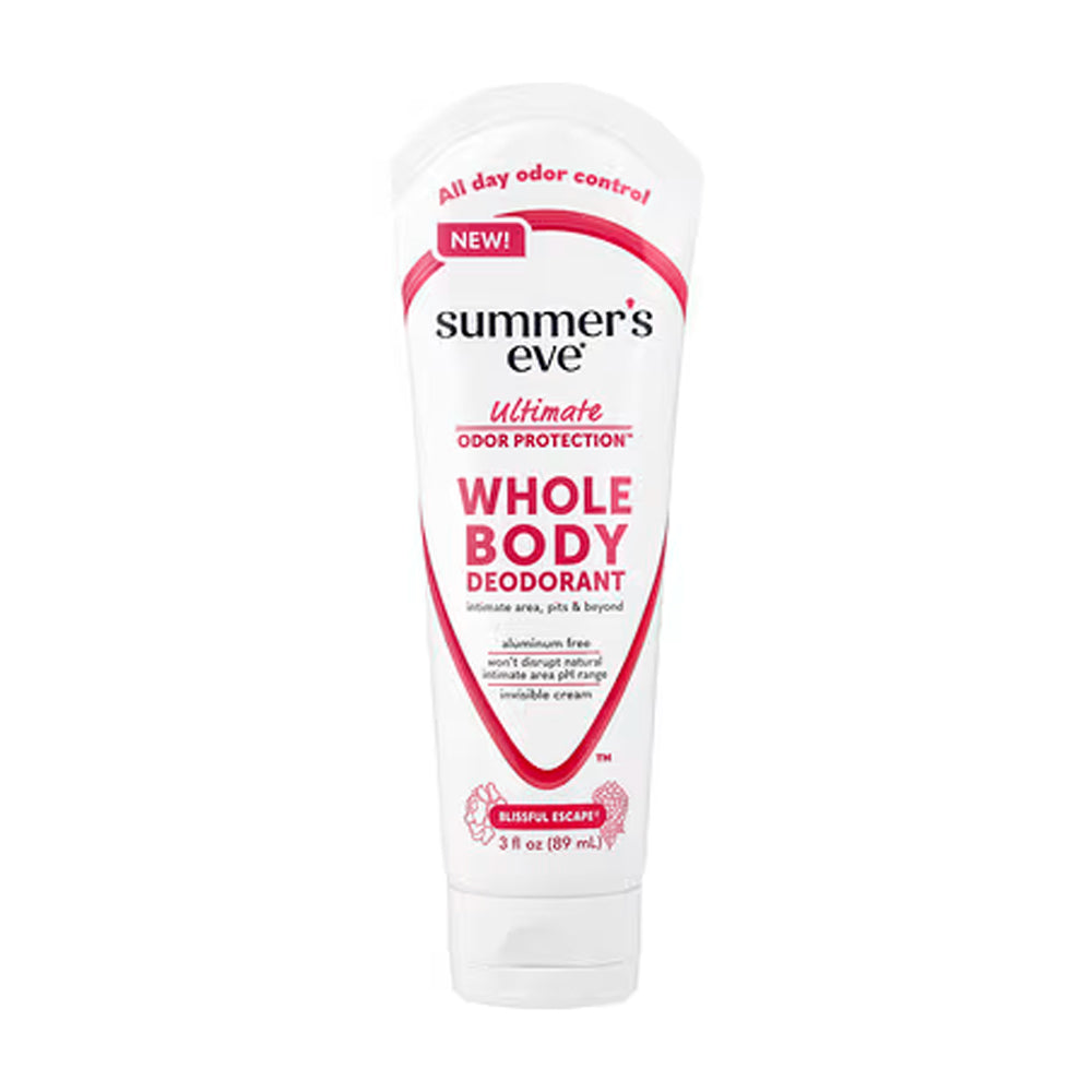 Summer's Eve Blissful Escape Ultimate Odor Protection Whole Body Deodorant  Vitamin E  Shea Butter  For Sensitive Skin  89ml