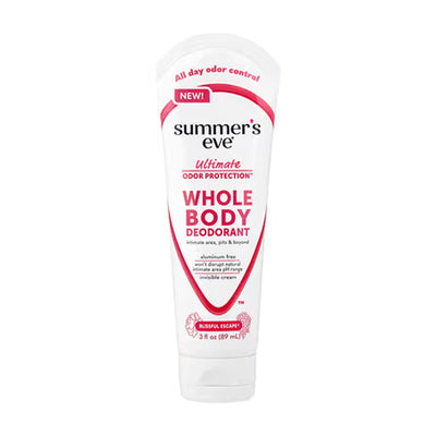 Summer's Eve Blissful Escape Ultimate Odor Protection Whole Body Deodorant  Vitamin E  Shea Butter  For Sensitive Skin  89ml