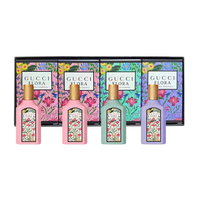 Gucci Flora Miniature Gift Set, For Women, 4 X 5ml - Edp Spray 20ml