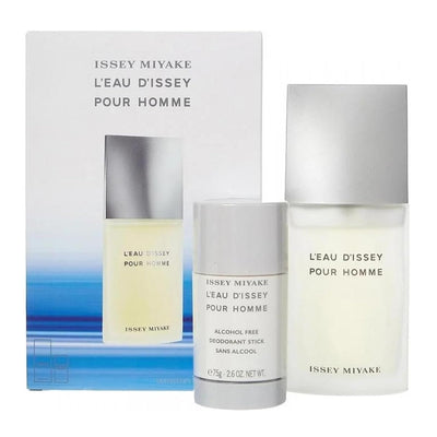 Issey Miyake L'Eau D'Issey Pour Homme Gift Set, For Men, Edt Spray 75ml + Deostick 75ml