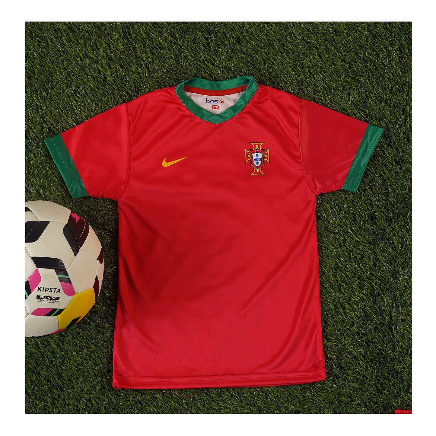Basix Boy's No 7 Porutugal Football Kit, FK-101