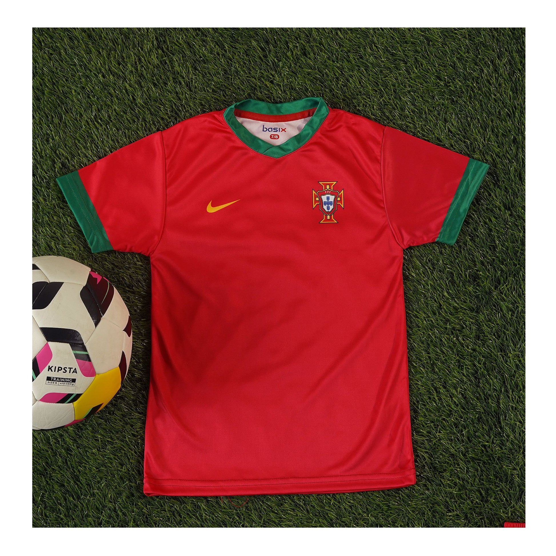 Basix Boy's No 7 Porutugal Football Kit, FK-101