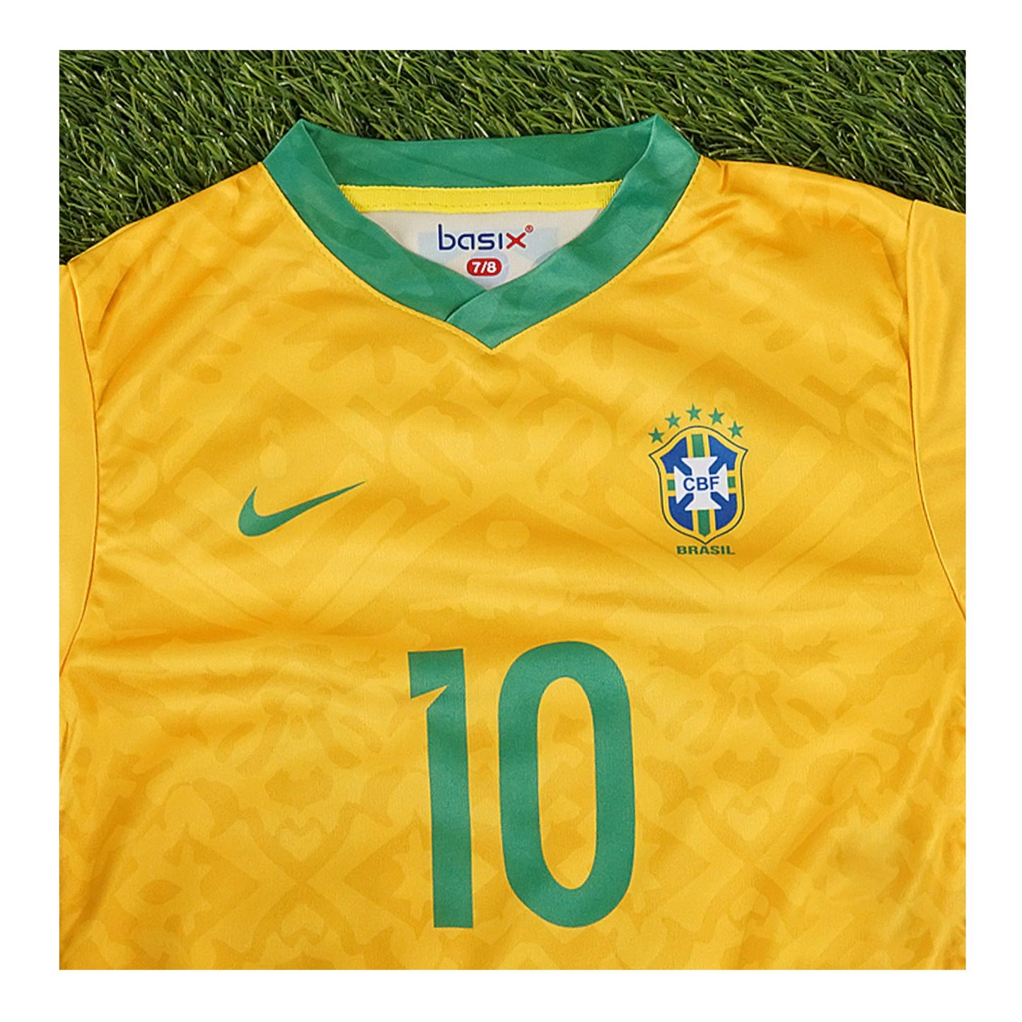 Basix Boy's No 10 Brazil Football Kit, FK-103
