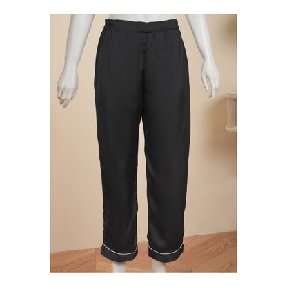 Basix Women's Silk Shirt &amp; Trouser 2 Piece Suit, Charcoal, SW-132