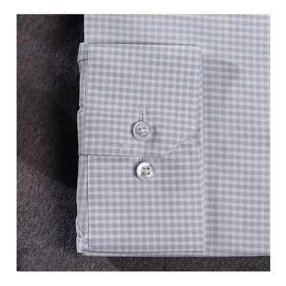 Basix Men's Signature Check Shirt Grey Ds-03